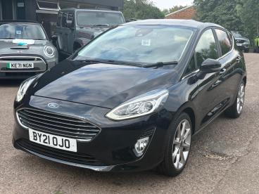SPOTICAR Ford Fiesta 1.0t Ecoboost Titanium X Euro 6 (s/s) 5dr Used Car - Hatchback Petrol Black - Leicester - 1200618100_4