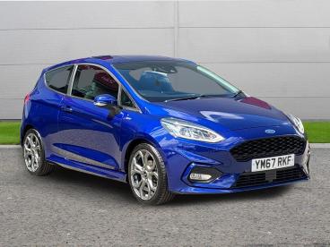 SPOTICAR Ford Fiesta 1.0t Ecoboost St-line Euro 6 (s/s) 3dr Used Car - Hatchback Petrol Blue - Worksop - 1200624384_1