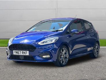 SPOTICAR Ford Fiesta 1.0t Ecoboost St-line Euro 6 (s/s) 3dr Used Car - Hatchback Petrol Blue - Worksop - 1200624384_3