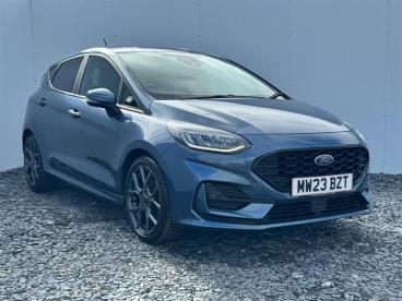 SPOTICAR Ford Fiesta 1.0t Ecoboost St-line Euro 6 (s/s) 5dr Used Car - Hatchback Petrol Blue - Kingswinford - 1200625863_1