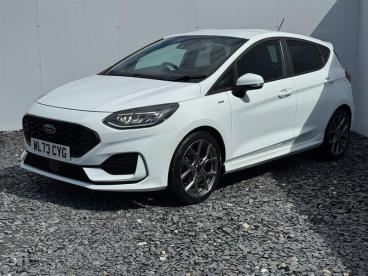 SPOTICAR Ford Fiesta 1.0t Ecoboost Mhev St-line Edition Euro 6 (s/s) 5d Used Car - Hatchback Petrol White - Kingswinford - 1200627066_3
