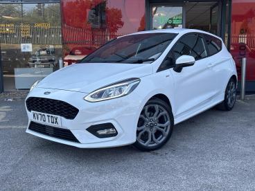 SPOTICAR Ford Fiesta 1.0t Ecoboost St-line Edition Euro 6 (s/s) 3dr Used Car - Hatchback Petrol White - Slough - 1200627112_3
