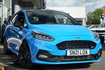 SPOTICAR Ford Fiesta 1.5t Ecoboost St Edition Euro 6 (s/s) 3dr Used Car - Hatchback Petrol Blue - Leamington - 1200628332_1