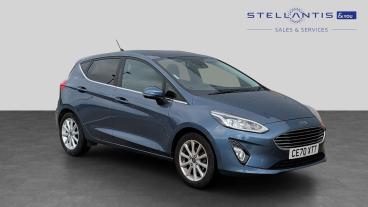 SPOTICAR Ford Fiesta 1.0t Ecoboost Titanium Euro 6 (s/s) 5dr Used Car - Hatchback Petrol Blue - Liverpool - 1200630666_1