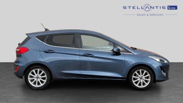 SPOTICAR Ford Fiesta 1.0t Ecoboost Titanium Euro 6 (s/s) 5dr Used Car - Hatchback Petrol Blue - Liverpool - 1200630666_2