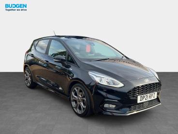 SPOTICAR Ford Fiesta 1.0t Ecoboost Mhev St-line Edition Euro 6 (s/s) 5d Used Car - Hatchback Petrol Black - Telford - 1200635047_1