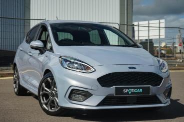 SPOTICAR Ford Fiesta 1.0t Ecoboost Mhev St-line Edition Euro 6 (s/s) 5d Used Car - Hatchback Petrol Blue - Bromsgrove - 1200635481_1
