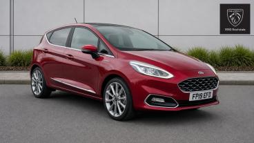 SPOTICAR Ford Fiesta 1.0t Ecoboost Vignale Auto Euro 6 (s/s) 5dr Used Car - Hatchback Petrol Red - Rochdale - 1200635857_1