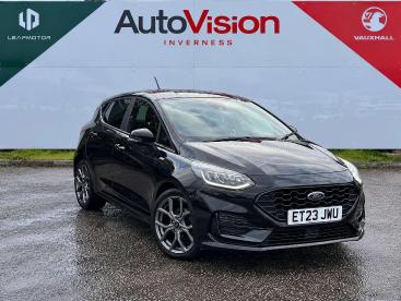 SPOTICAR Ford Fiesta 1.0t Ecoboost St-line Euro 6 (s/s) 5dr Used Car - Hatchback Petrol Black - Inverness - 1200641937_1
