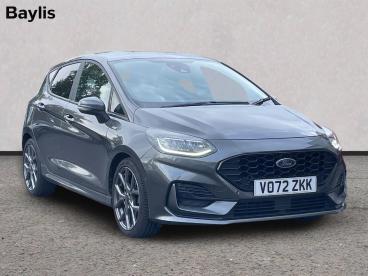 SPOTICAR Ford Fiesta 1.0t Ecoboost Mhev St-line Edition Euro 6 (s/s) 5d Used Car - Hatchback Petrol Grey - Evesham - 1200642755_1