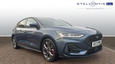SPOTICAR Ford Focus 1.0t Ecoboost Mhev St-line Edition Euro 6 (s/s) 5d Used Car - Saloon Petrol Blue - Leicester - 1200547948_1