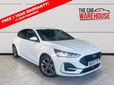 SPOTICAR Ford Focus 1.0 Ecoboost St-line 5dr Used Car - Saloon Petrol White - Bridgend - 1200554608_1