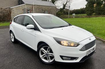 SPOTICAR Ford Focus 1.0t Ecoboost Titanium Euro 6 (s/s) 5dr Used Car - Saloon Petrol White - Bridgend - 1200556056_1