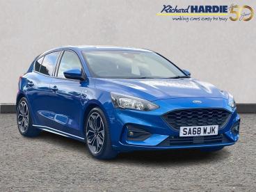 SPOTICAR Ford Focus 1.0t Ecoboost St-line X Euro 6 (s/s) 5dr Used Car - Saloon Petrol Blue - Ashington - 1200558468_1