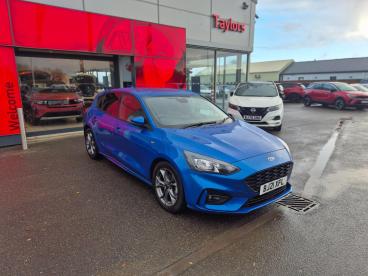 SPOTICAR Ford Focus 1.0t Ecoboost St-line Auto Euro 6 (s/s) 5dr Used Car - Saloon Petrol Blue - Boston - 1200558853_1