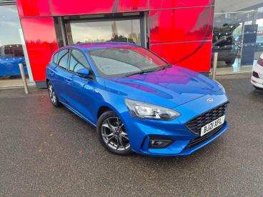 SPOTICAR Ford Focus 1.0t Ecoboost St-line Auto Euro 6 (s/s) 5dr Used Car - Saloon Petrol Blue - Boston - 1200558853_5