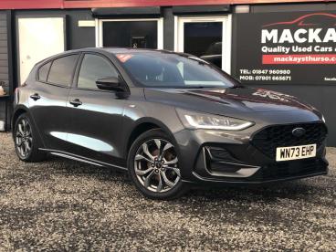 SPOTICAR Ford Focus 1.0t Ecoboost St-line Euro 6 (s/s) 5dr Used Car - Saloon Petrol Grey - Inverness - 1200560847_1