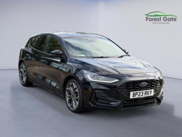 SPOTICAR Ford Focus 1.0t Ecoboost Mhev St-line X Dct Euro 6 (s/s) 5dr Used Car - Saloon Hybrid Black - Corby - 1200577413_1