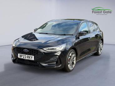 SPOTICAR Ford Focus 1.0t Ecoboost Mhev St-line X Dct Euro 6 (s/s) 5dr Used Car - Saloon Hybrid Black - Corby - 1200577413_2