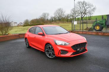 SPOTICAR Ford Focus 1.0t Ecoboost St-line X Euro 6 (s/s) 5dr Used Car - Saloon Petrol Red - Ballymena County Antrim - 1200579600_1