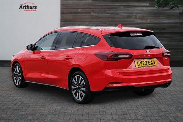 SPOTICAR Ford Focus 1.0t Ecoboost Mhev Titanium X Dct Euro 6 (s/s) 5dr Used Car - Estate Hybrid Red - Newtown - 1200593470_5