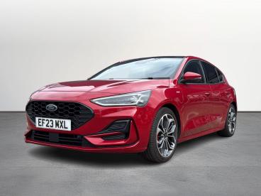 SPOTICAR Ford Focus 1.0t Ecoboost Mhev St-line X Dct Euro 6 (s/s) 5dr Used Car - Saloon Hybrid Red - Letchworth - 1200594271_2