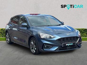 SPOTICAR Ford Focus 1.0t Ecoboost Mhev St-line Edition Euro 6 (s/s) 5d Used Car - Saloon Petrol Blue - Dumfries - 1200605101_1