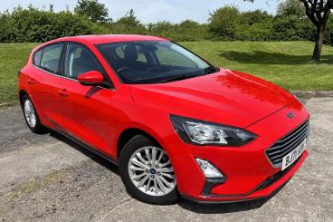 SPOTICAR Ford Focus 1.5 Ecoblue Titanium Euro 6 (s/s) 5dr Used Car - Saloon Diesel Red - Bridgend - 1200605464_1