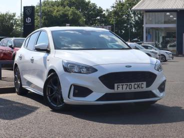 SPOTICAR Ford Focus 1.0t Ecoboost Mhev St-line Edition Euro 6 (s/s) 5d Used Car - Saloon Petrol White - Walsall - 1200607160_1