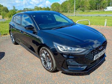SPOTICAR Ford Focus 1.0t Ecoboost St-line X Euro 6 (s/s) 5dr Used Car - Saloon Petrol Black - Portadown - 1200620665_1
