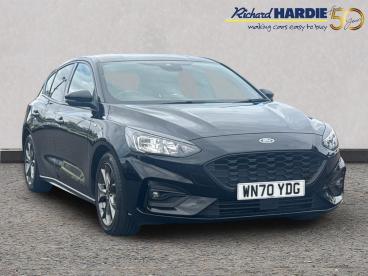 SPOTICAR Ford Focus 1.0t Ecoboost St-line Euro 6 (s/s) 5dr Used Car - Saloon Petrol Black - Wallsend - 1200626478_1