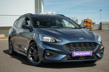 SPOTICAR Ford Focus 1.0t Ecoboost St-line Euro 6 (s/s) 5dr Used Car - Estate Petrol Blue - Bromsgrove - 1200626665_1