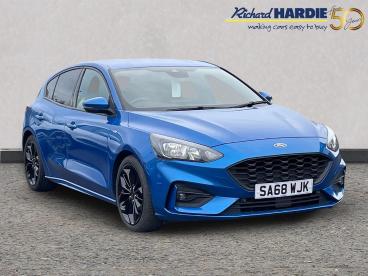 SPOTICAR Ford Focus 1.0t Ecoboost St-line X Euro 6 (s/s) 5dr Used Car - Saloon Petrol Blue - Ashington - 1200629233_1