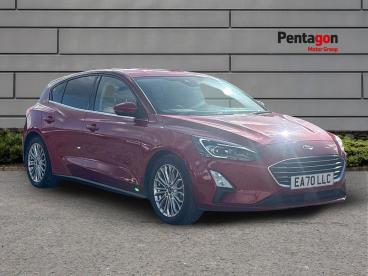 SPOTICAR Ford Focus 1.0t Ecoboost Mhev Titanium X Edition Euro 6 (s/s) Used Car - Saloon Petrol Red - Derby - 1200635745_1
