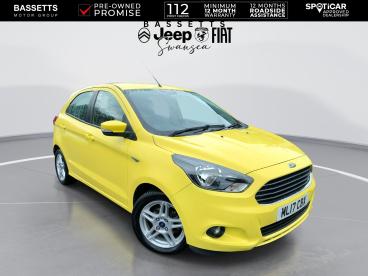 SPOTICAR Ford Ka 1.2 Ti-vct Zetec Euro 6 5dr Used Car - City Car Petrol Yellow - Swansea - 1200627281_1
