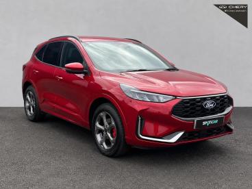 SPOTICAR Ford Kuga 2.5 Duratec 14.4kwh St-line Cvt Euro 6 (s/s) 5dr Used Car - Suv Plug-in Hybrid Red - Letchworth - 1200585744_1