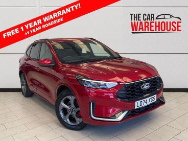 SPOTICAR Ford Kuga 2.5h Duratec St-line Cvt Euro 6 (s/s) 5dr Used Car - Suv Hybrid Red - Bridgend - 1200619026_1