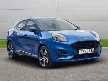 SPOTICAR Ford Puma 1.0t Ecoboost Mhev St-line X Euro 6 (s/s) 5dr Used Car - Suv Hybrid Blue - Worksop - 1200538891_1