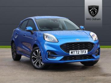 SPOTICAR Ford Puma 1.0t Ecoboost Mhev St-line Euro 6 (s/s) 5dr Used Car - Suv Hybrid Blue - Oldham - 1200551011_1