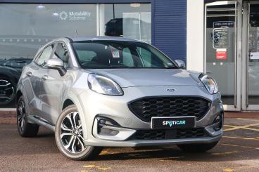 SPOTICAR Ford Puma 1.0t Ecoboost Mhev St-line Euro 6 (s/s) 5dr Used Car - Suv Petrol Silver - Bulkington - 1200551545_1