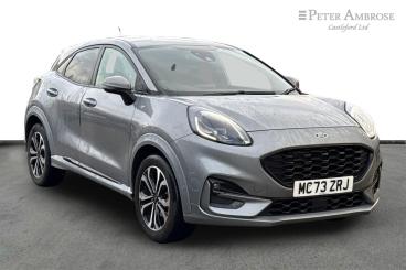 SPOTICAR Ford Puma 1.0t Ecoboost Mhev St-line Euro 6 (s/s) 5dr Used Car - Suv Hybrid Silver - Castleford - 1200561496_1