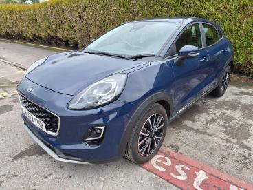 SPOTICAR Ford Puma 1.0t Ecoboost Mhev Titanium Euro 6 (s/s) 5dr Used Car - Suv Hybrid Blue - Salisbury - 500570493_1