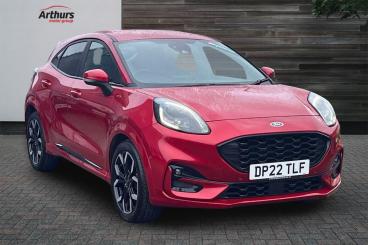SPOTICAR Ford Puma 1.0t Ecoboost Mhev St-line X Euro 6 (s/s) 5dr Used Car - Suv Hybrid Red - Wrexham - 1200586032_1