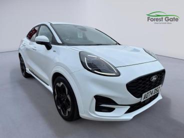 SPOTICAR Ford Puma 1.0t Ecoboost Mhev St-line X Dct Euro 6 (s/s) 5dr Used Car - Suv Hybrid White - Corby - 1200587185_1