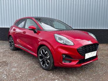 SPOTICAR Ford Puma 1.0t Ecoboost Mhev St-line X Euro 6 (s/s) 5dr Used Car - Suv Hybrid Red - Tiverton - 1200591514_1