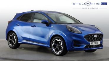 SPOTICAR Ford Puma 1.0t Ecoboost Mhev St-line X Dct Euro 6 (s/s) 5dr Used Car - Suv Hybrid Blue - Coventry - 1200598555_1