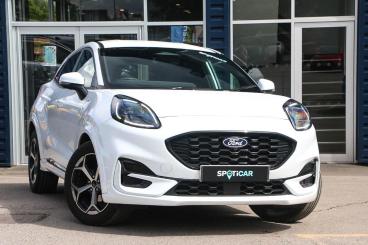 SPOTICAR Ford Puma 1.0t Ecoboost Mhev St-line Euro 6 (s/s) 5dr Used Car - Suv Hybrid White - Lichfield - 1200603350_1