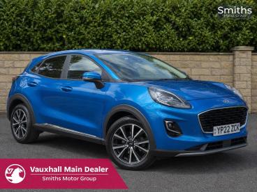 SPOTICAR Ford Puma 1.0t Ecoboost Mhev Titanium Dct Euro 6 (s/s) 5dr Used Car - Suv Hybrid Blue - Ilkeston - 1200610313_1