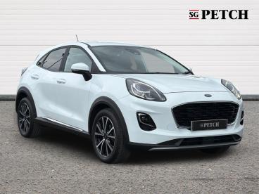 SPOTICAR Ford Puma 1.0t Ecoboost Mhev Titanium Euro 6 (s/s) 5dr Used Car - Suv Hybrid White - Darlington - 1200616690_1