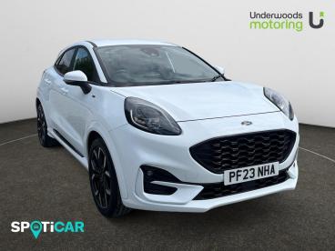 SPOTICAR Ford Puma 1.0t Ecoboost Mhev St-line X Euro 6 (s/s) 5dr Used Car - Suv Hybrid White - Tiptree - 1200619775_1